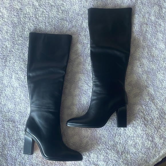 NWT Zara Slouchy Knee-High Boots Sz 9 - Picture 6 of 13